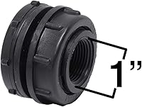 Vista 4 de Valley Industries Montaje de mamparo de polipropileno - 1-1/2" FNPT x 1-1/2" FNPT