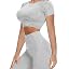 01l Short Sleeve Workout Set - Light Grey