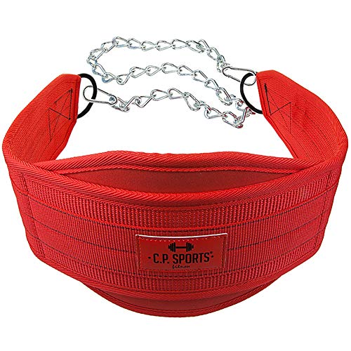 Cinturón para pesas C.P. Sports correa de inmersión, rojo