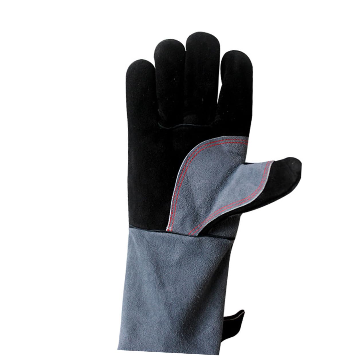 Guanti Resistenti al Calore da Barbecue e Forno in Pelle Bovina | Coppia, Antiscivolo e Isolanti, per Cucina e Picnic, Protezione per Griglia, Stufa e Saldatura