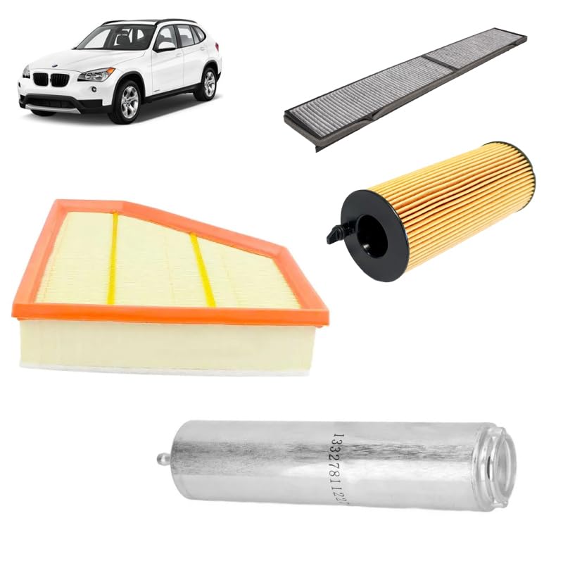 Kit tagliando 4 filtri per BMW X1 E84 16d 18d 20d 23d 25d 2009+