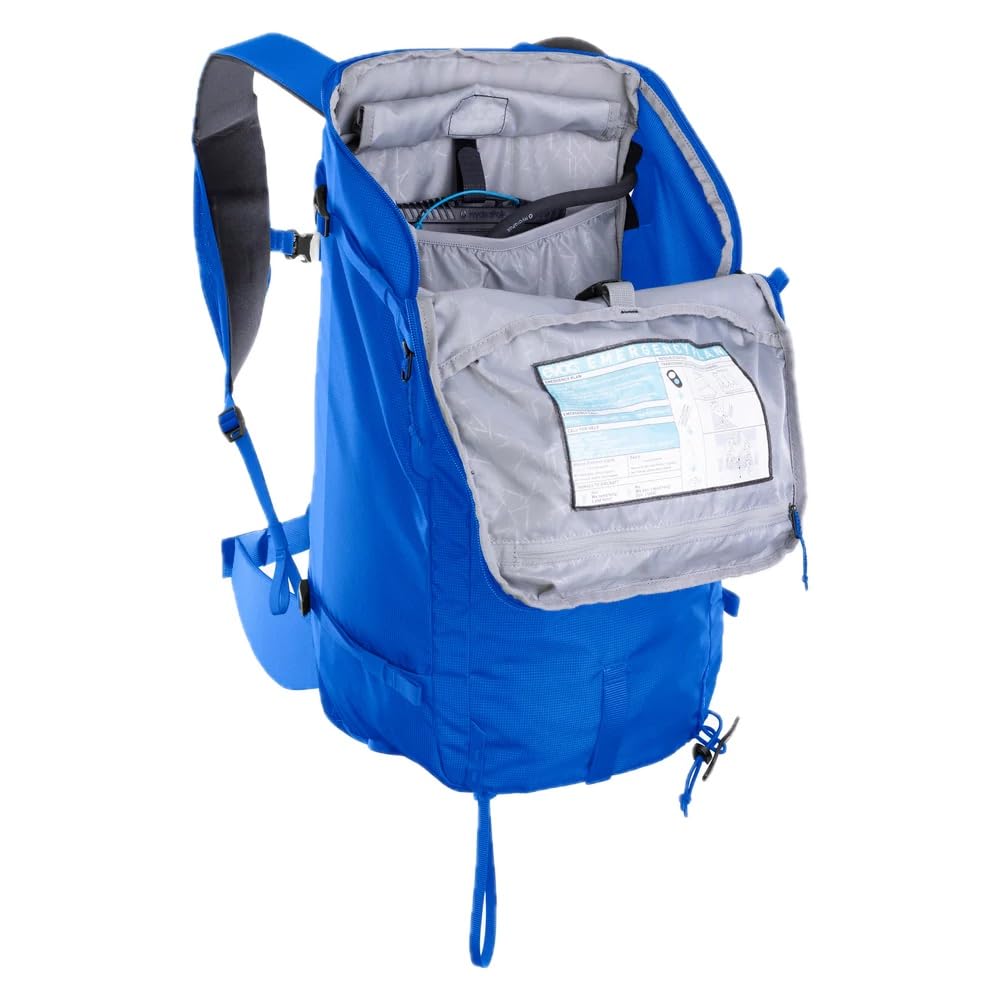 Plecak turystyczny EVOC SUMMIT 30, plecak (plecak sportowy z ergonomicznym systemem nośnym, wysokiej jakości plecak trekkingowy z praktycznymi przegrodami), Royal Blue