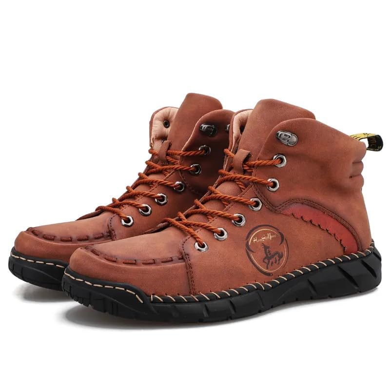 Vilobel Mens Work Boots, Vilobel Men's Orthopedic Safety Work Shoes- Lightweight Non-slip Boots Waterproof Shock Absorption2