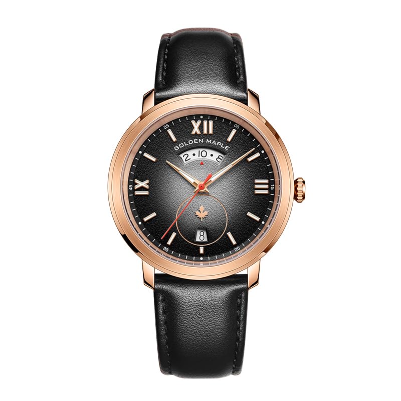 Montre à quartz suisse femme cadeau idéal chic montre en cuir GOLDEN MAPLE Boya
