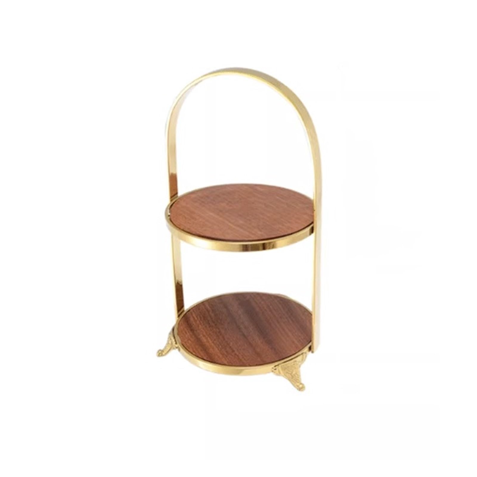 Lizhuzhuzs28 Cake Stand Multi-tiered Round Wooden Cake Stand — Dessert Tray, Decorative Display, Afternoon Tea Cake Stands for Dessert Table(Small)