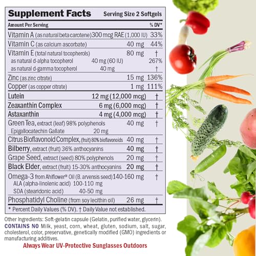 Image of ANDREW LESSMAN ProCaps Ultimate Eye Support Astaxanthin 12 mg, 60 Softgels