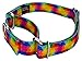Country Brook Petz - Kaleidoscope Martingale Dog Collar - Groovy Collection Featuring Far Out Designs (1 Inch, Medium)