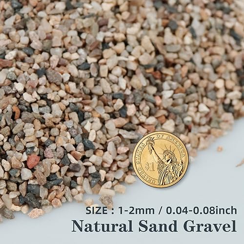Image of Silica Gravel, Multi-Purpose Mixed Silica Sand for Fire Pits, Aquariums and Landscaping, 5LB Medium
