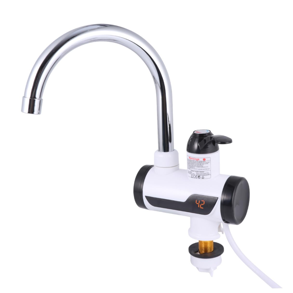 Robinet d'eau électrique à finition robuste et affichage numérique