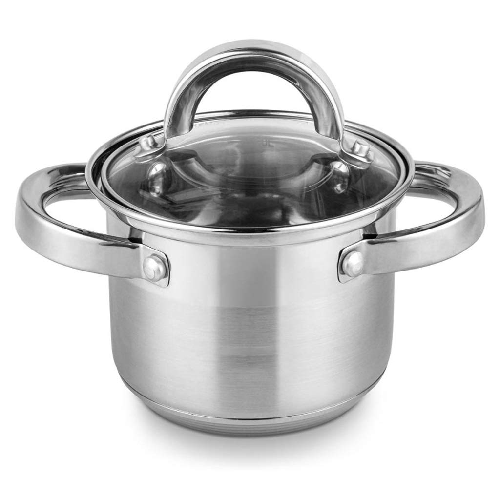 Ustensile vapeur acier inoxydable binaural de 12cm finition miroir