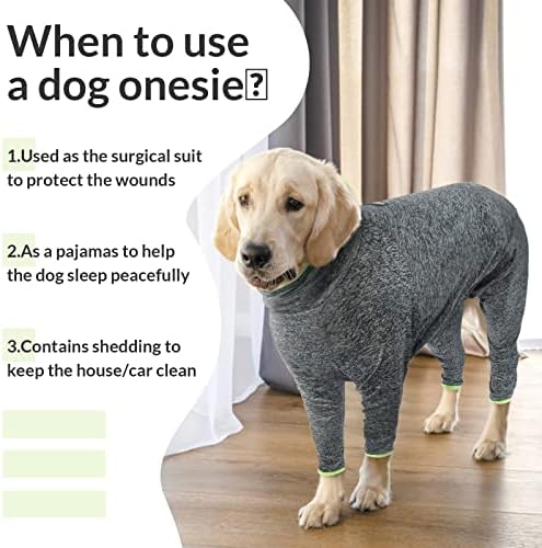 One-piece for dogs, dog surgical suit, breathable, anti-leak, abdominal wound, alternative surgical abdominal wounds and skin protection