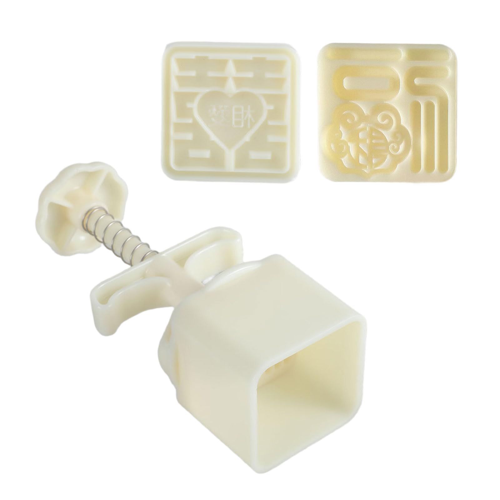 yanwuwa Pastries Cookie Stamp Hand Pressed Cakes Mold Green Bean Cake Bakewares Dessert for Cooking Lover Portable Snacks Mold