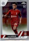 2022-23 TOPPS CHROME UEFA CLUB COMPETITIONS #28 FABIO CARVALHO RC LIVERPOOL FC SOCCER OFFICIAL TRADING CARD OF SOCCER