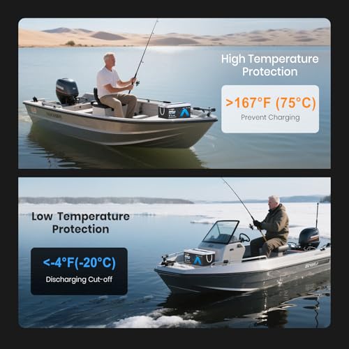 Image of 24V 200AH Self-Heating Trolling Motor LiFePO4 Lithium Battery, VATRER POWER Deep Cycle LiFePO4 Battery with 5120W Built-in 200A BMS for Trolling Motors, Marine, RV, Off-Grid Applications