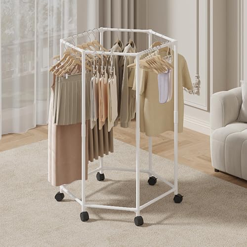 Étendoir à linge hexagonal pour draps et vêtements de maison