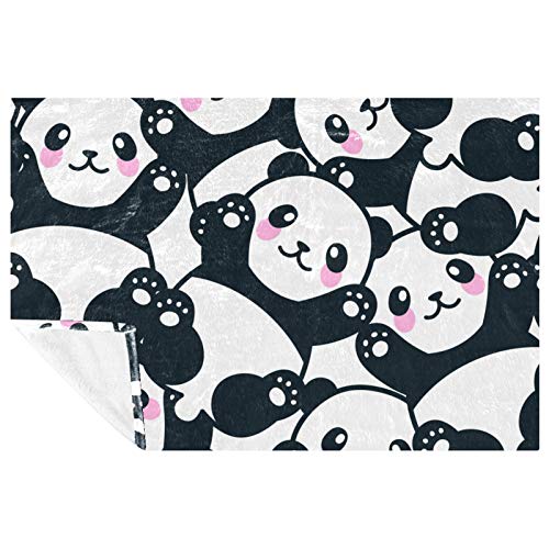 Couverture douce sans couture thermique motif panda pour canapé - 2