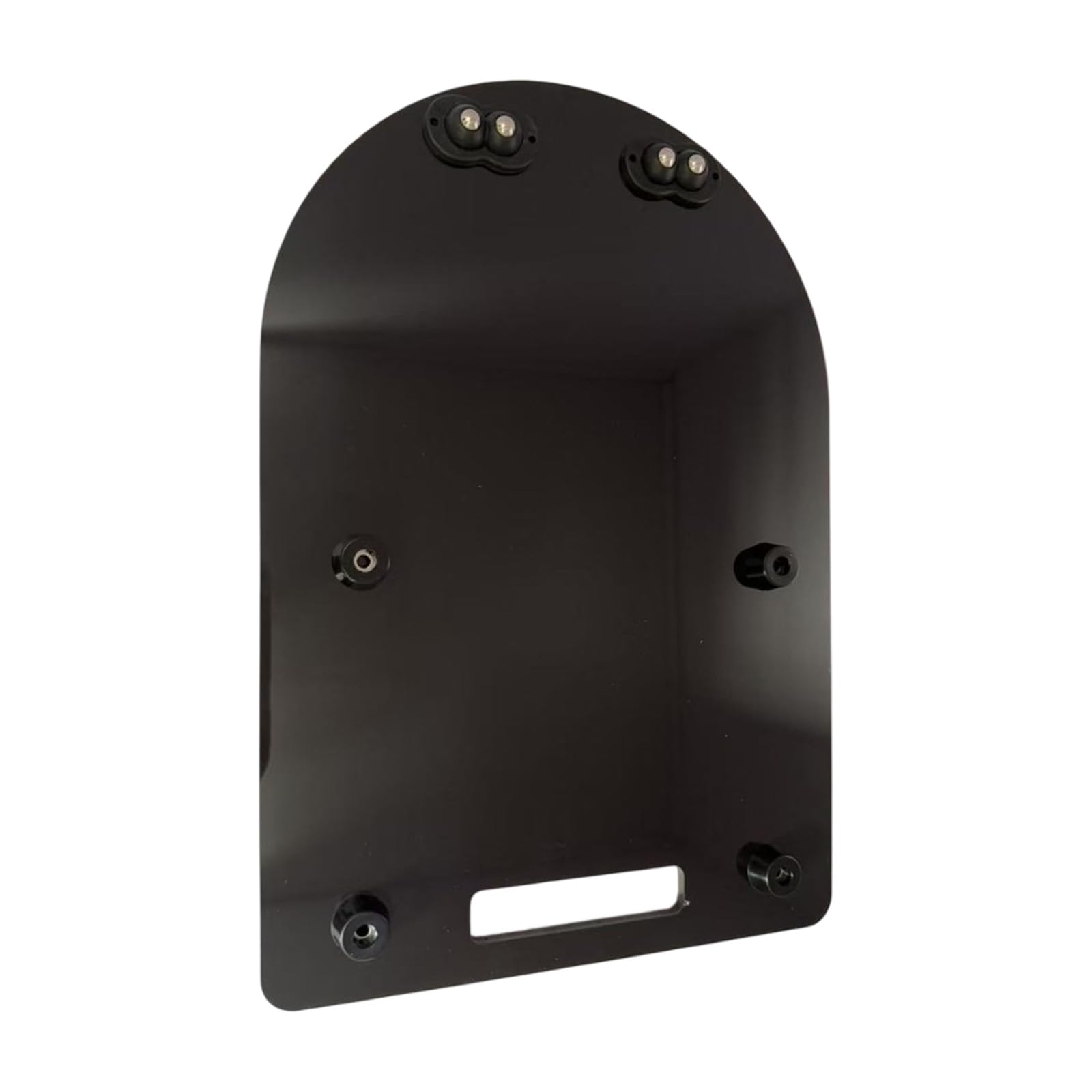 Mekalero Black Abs Sliding Base For Coffee Maker With 8Mm Smooth Rollers And Secure Bottom Stylish Scale Tray