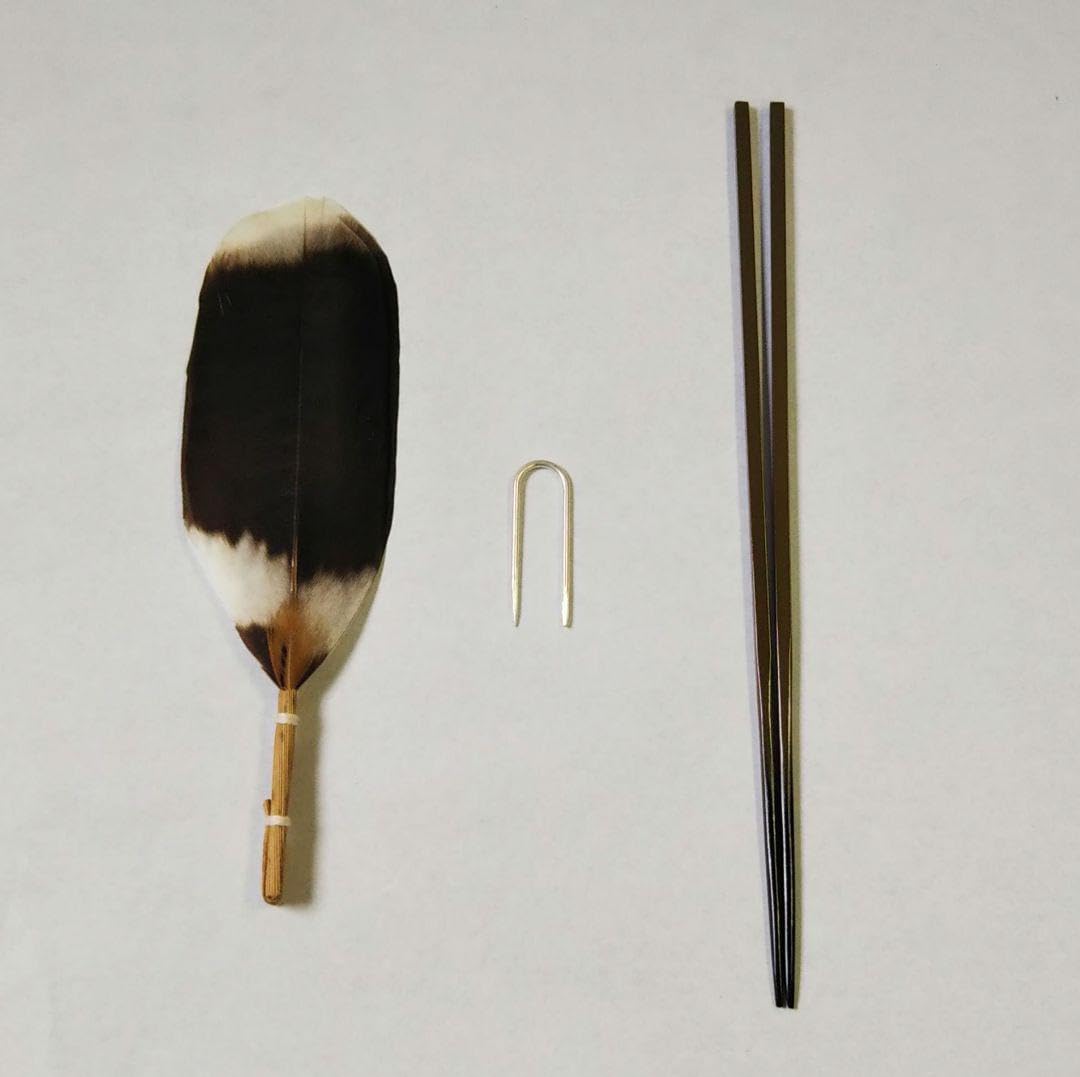 茶道具　猩々堂紹美造(紹美栄佑)　黄銅　火箸　二組　共箱　C　R8585 茶道具 金屋 金谷五郎三郎作 黄銅 銀頭大根式 火箸 共箱 N 9215