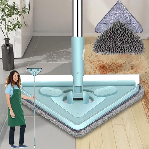 Image of Multifunctional Triangle Mop, Spliced Triangle Mop 360 Rotatable Adjustable Cleaning Mop, Extendable Wall Mop with Long Handle, Household Mop for Ceiling Window Floor