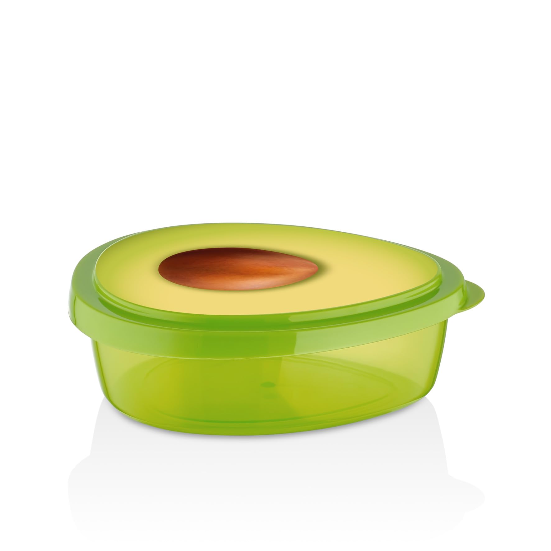 Contenedores de almacenamiento de alimentos con temática de frutas, juego de 4 piezas de plástico sin BPA, diseños de aguacate, kiwi, sandía y fresa, cajas a prueba de fugas de 800 ml para aperitivos,