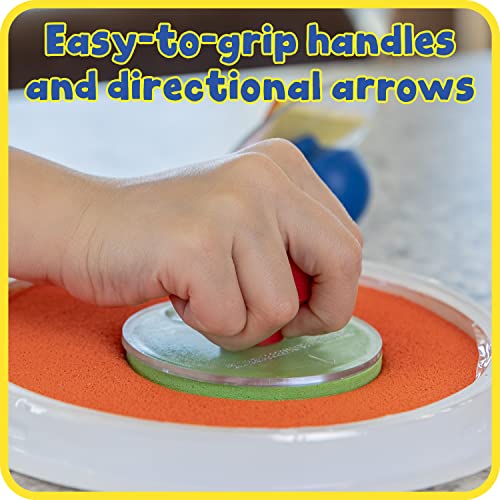 Ready 2 Learn Giant Stampers - Geometric Shapes - Filled In - Set Of 10 - Easy To Hold Foam Stamps For Kids - Arts And Crafts Stamps For Displays, Posters, Signs And Diy Projects #TOP2