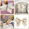 HunnmingRe 20 Pcs 10''x10'' Spring Floral Quilting Fabric Square Watercolor Pink Blue Quiltted Fabric Bundle Flower Stripes Precuts Printed Sewing Material for Spring DIY Craft Patchwork Supplies #5