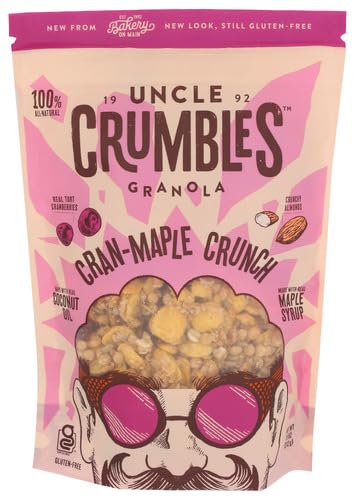 Uncle Crumbles Granola Cranberry Maple Crunch 11 oz (Pack of 6)