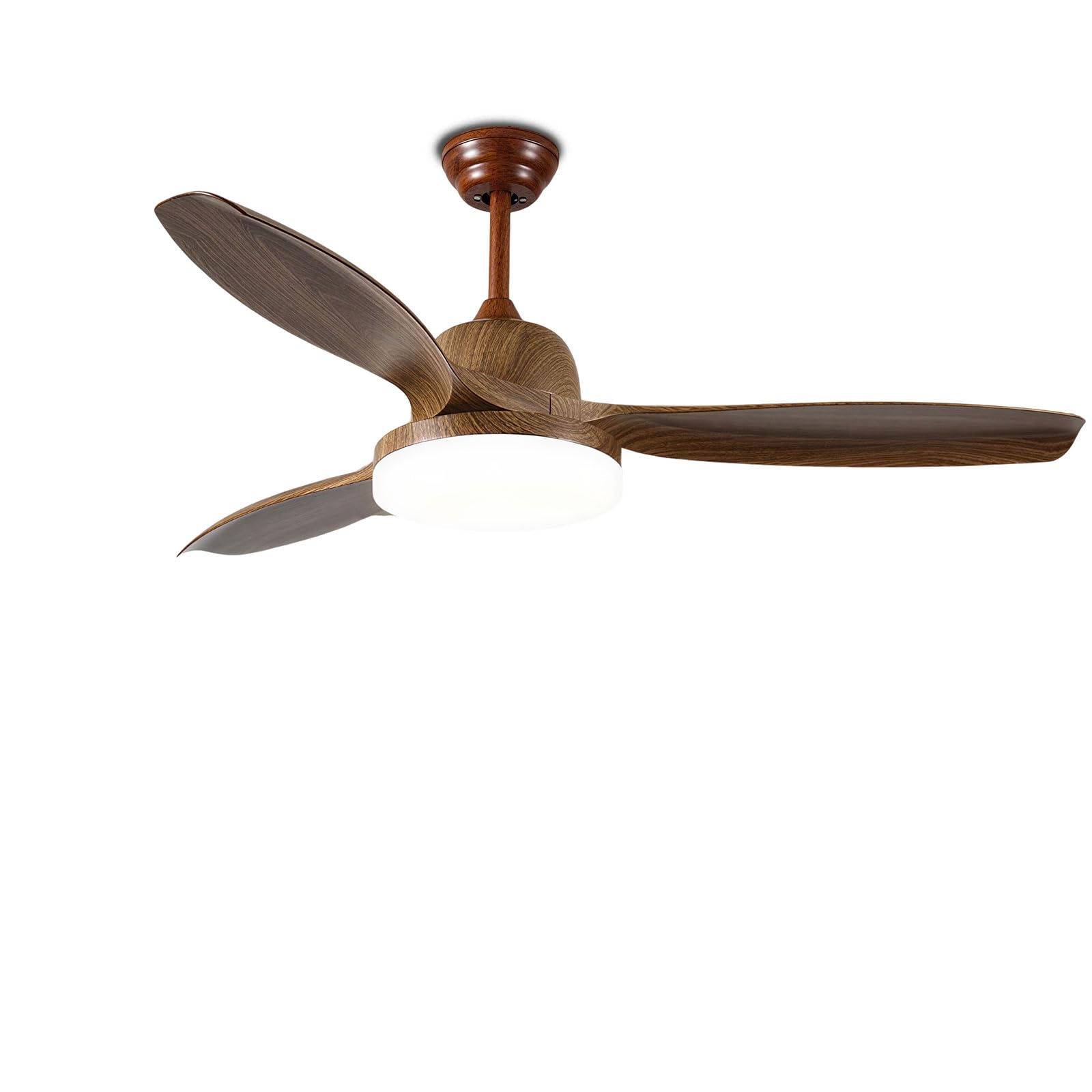 Ventilateur de plafond intelligent connecté avec éclairage LED