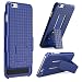 iPhone 6 Plus Case, i-Blason [Transformer] iPhone 6 Plus (5.5) Case Slim HolsterKickstand [Holster Combo] Textured Finish [Better Grip] - Slim Case for iPhone 6 Plus 5.5 inch (Blue)
