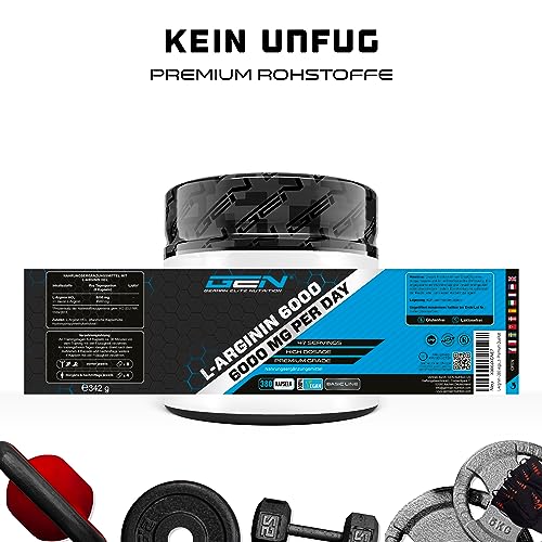 L-Arginin Kapseln von German Elite Nutrition – 380 vegane Kapseln