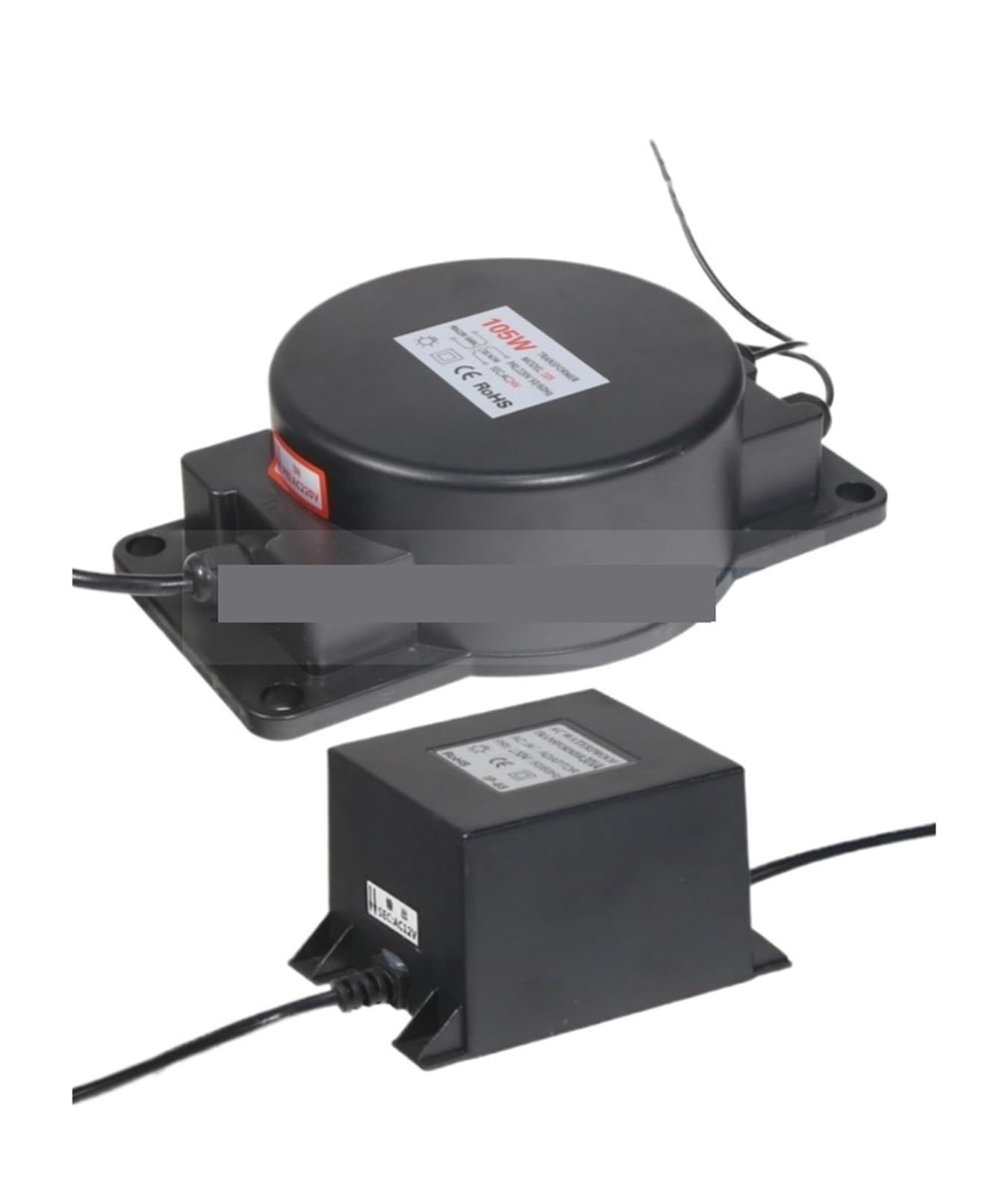 Transformador subacuático a prueba de agua Lámpara de fuente Led, lámpara subacuática especial impermeable, transformador 12v24v, encendido, unidad exterior IP68 30W 60W