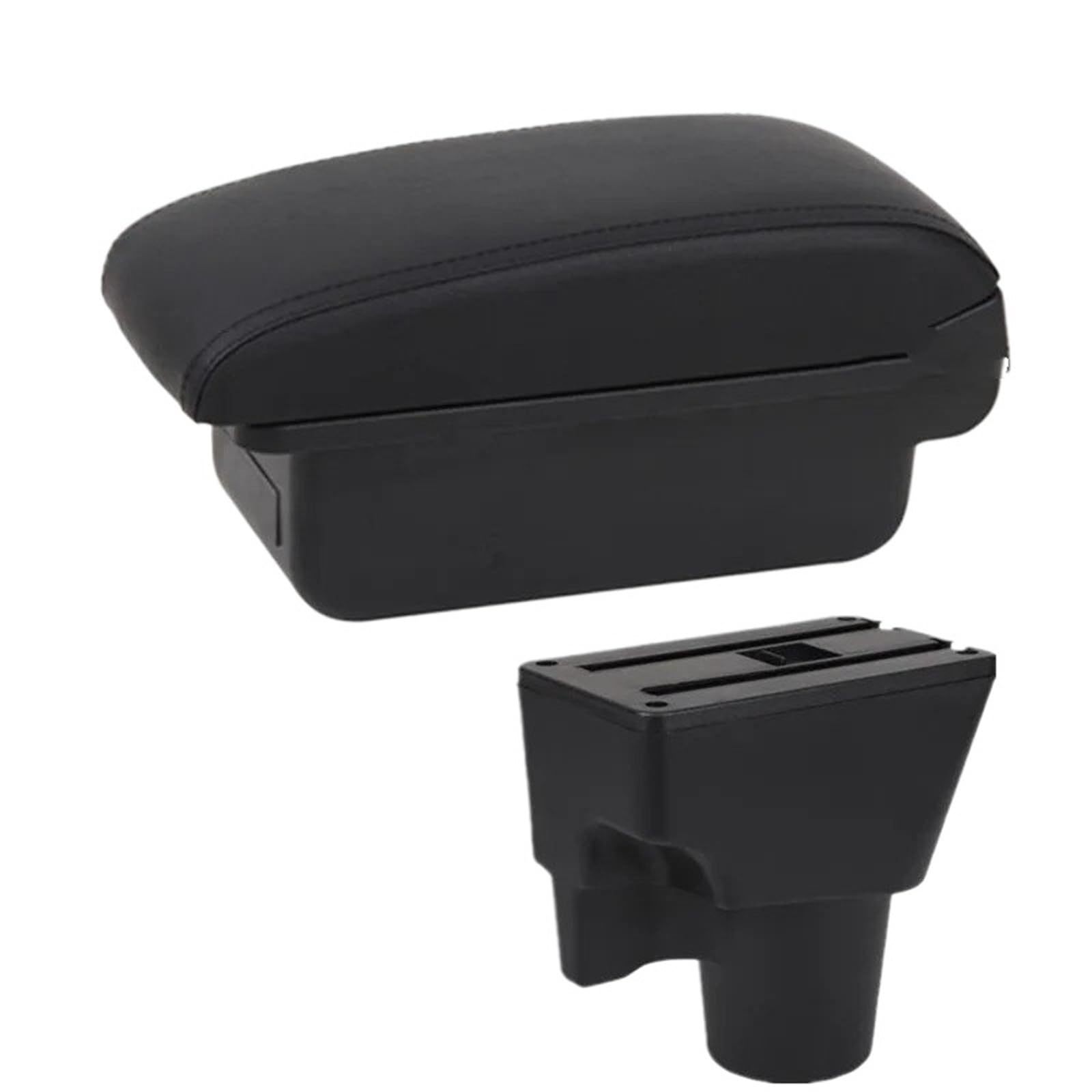 NOKRGQW Car Armrest Box For Kia For Picanto 3X-Line Car Armrest Storage Box Interior Dedicated Retrofit Parts Accessories(A2 black line No USB)