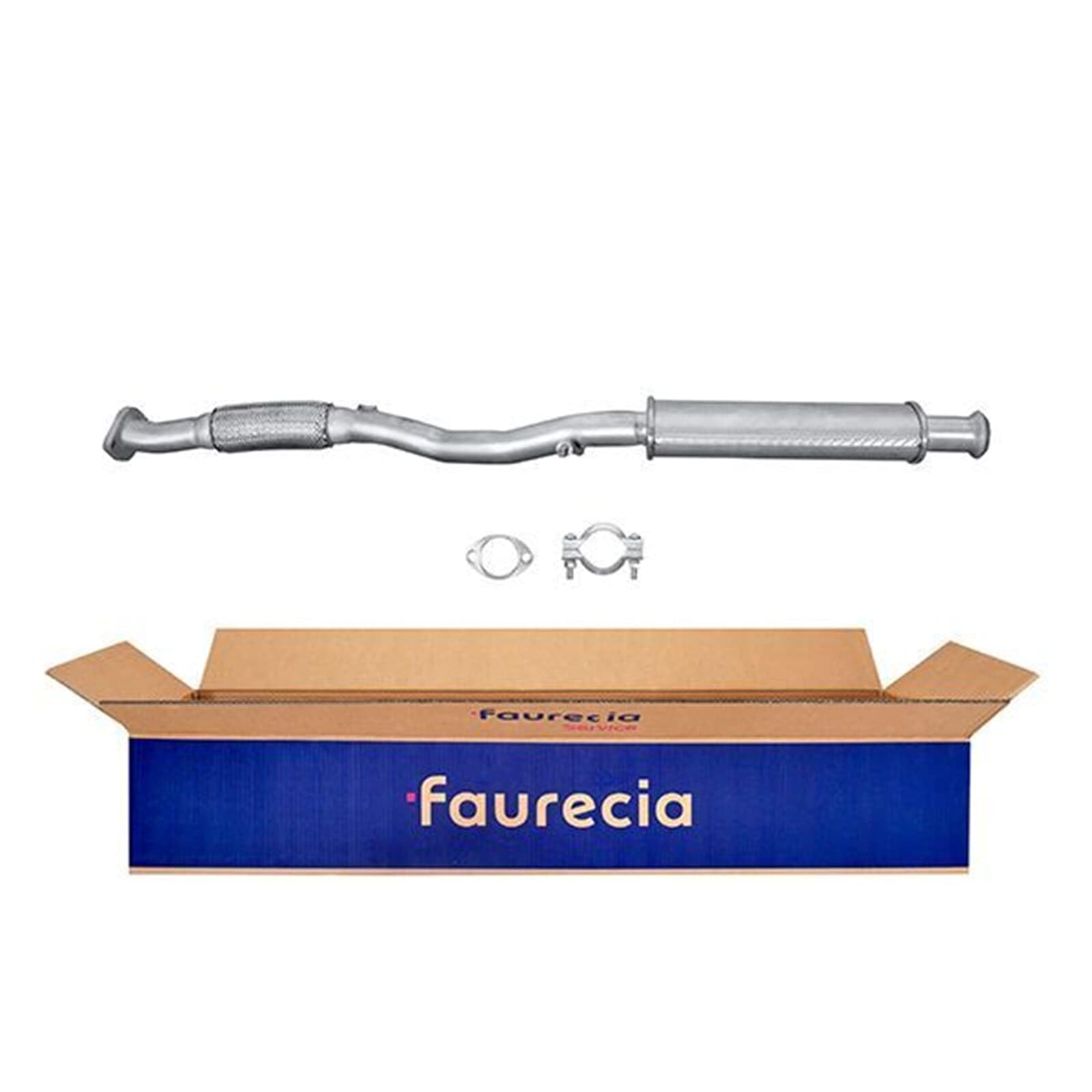 HELLA 8LB 366 020-651 Vorschalldämpfer - Easy2Fit® Kit - vorne - dreiteilig - Set mit Anbauteilen | 8LB 366 020-651 Kompatibel mit Picanto I (sa)