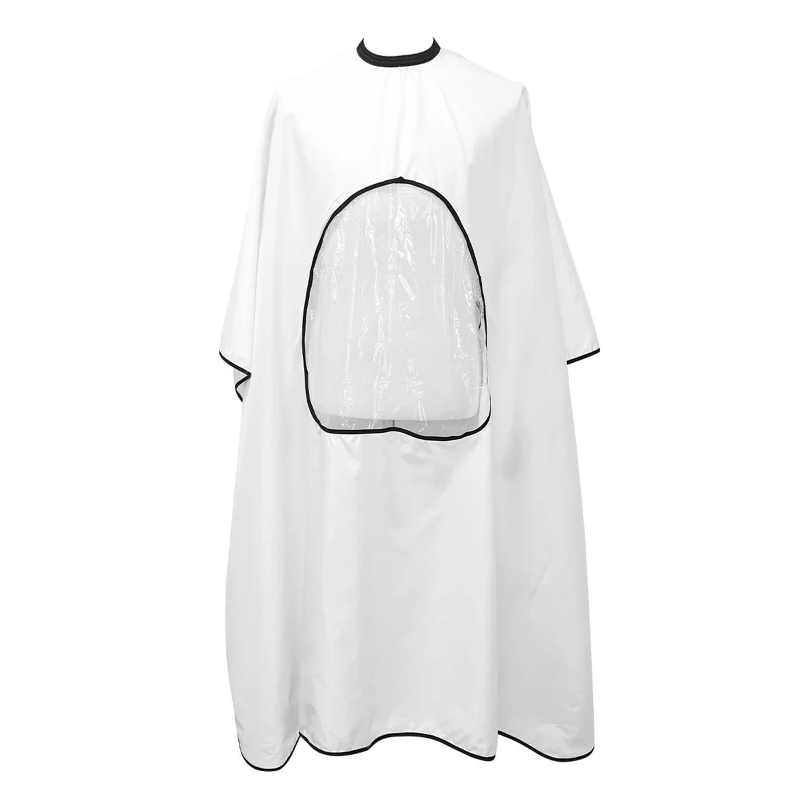 Capo Barbiere Grembiule da Taglio for Parrucchiere, 3 Pezzi, Panno da Taglio, Mantello da Parrucchiere Trasparente Impermeabile, for Parrucchiere(White)