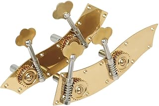 WUQIMUSC 4 String Upright Double Bass Pegs Header Conjoined Peg Brass size for 4/4 3/4