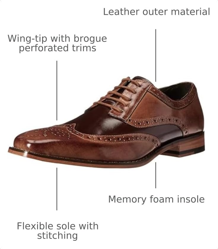 Image of STACY ADAMS Men's Tinsley Wingtip Oxford