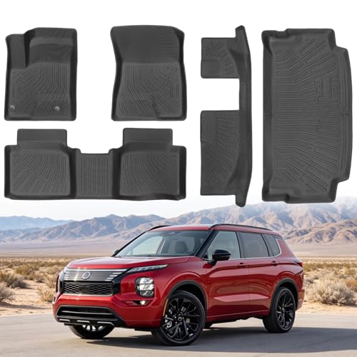 SHARGGE Floor Mats for 2026 Nissan Rogue PHEV 7 Seats Odorless Accessories