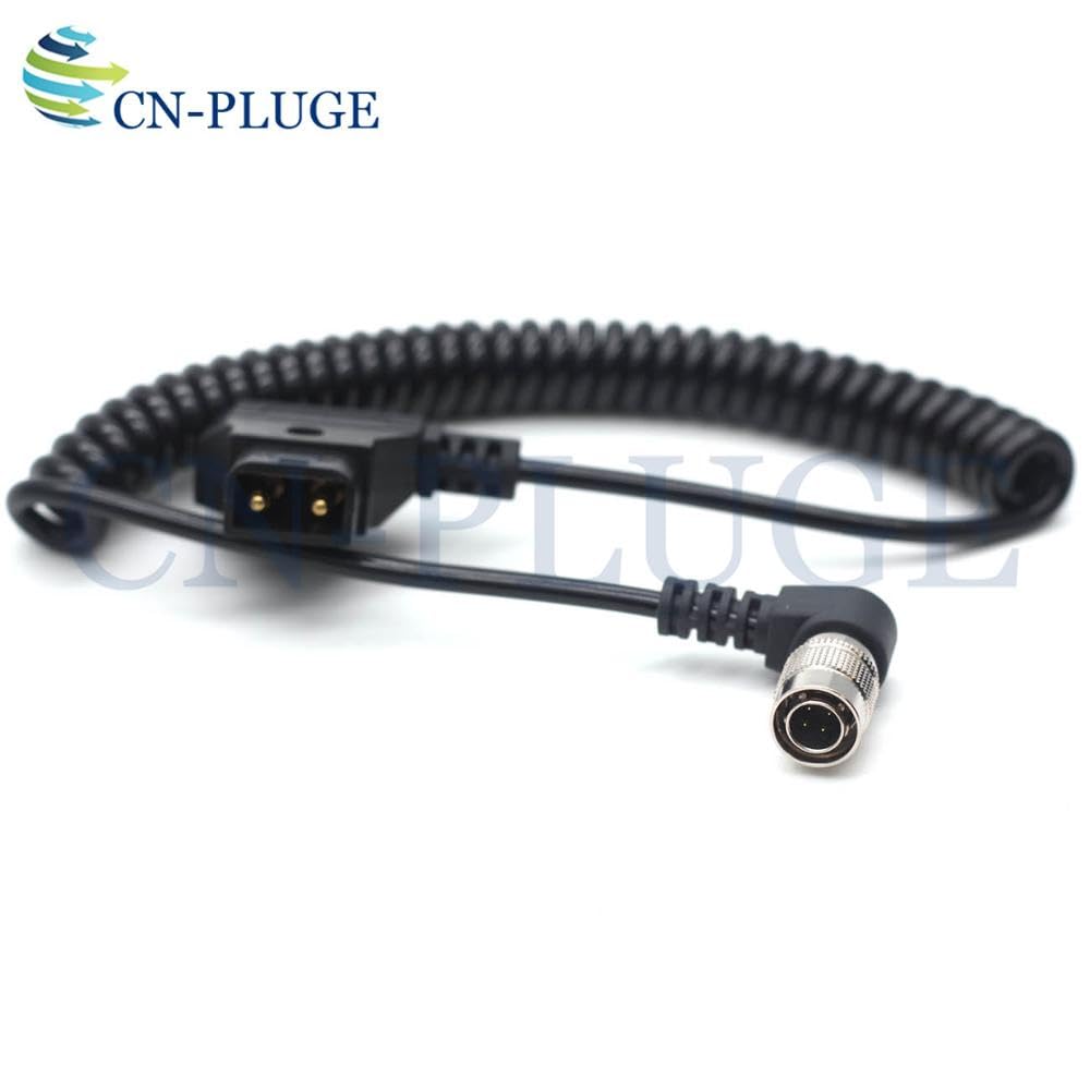 Wiring Connecting Terminals - Dtap to Right Angle Hirose 4pin Male for Sound Device 644 633 Cable/Recorder Zoom F4 F8 Power Cable