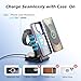 GuMosh 3 in1 Dual Coil Wireless Charger Station for Samsung,Wireless Charger Stand for Samsung,Foldable Fast Charging Station,Compatible with Galaxy Watch 7/6/5,Galaxy Earbuds, S25/S24 Ultra