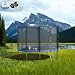 KINETIC SPORTS Trampolin Outdoor 'Salto Plus' Ø 183 cm - Komplett-Set für Kinder, USA Sprungtuch, Netz, Randpolster, Leiter - Blau