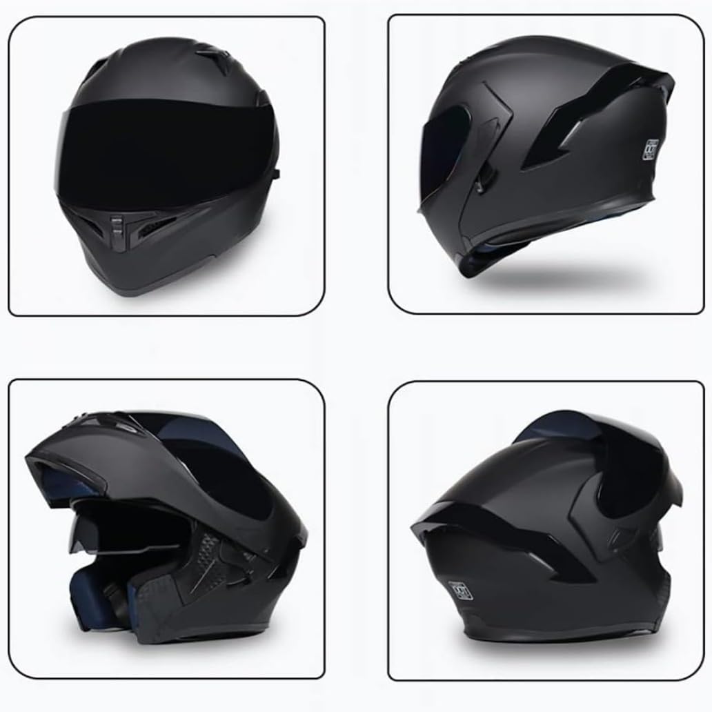Casco Integrato Apribile con Interfono Casco Moto Modulare Bluetooth Caschi Modulari per Uomo Donna con Doppia Visiera Casco Integrale