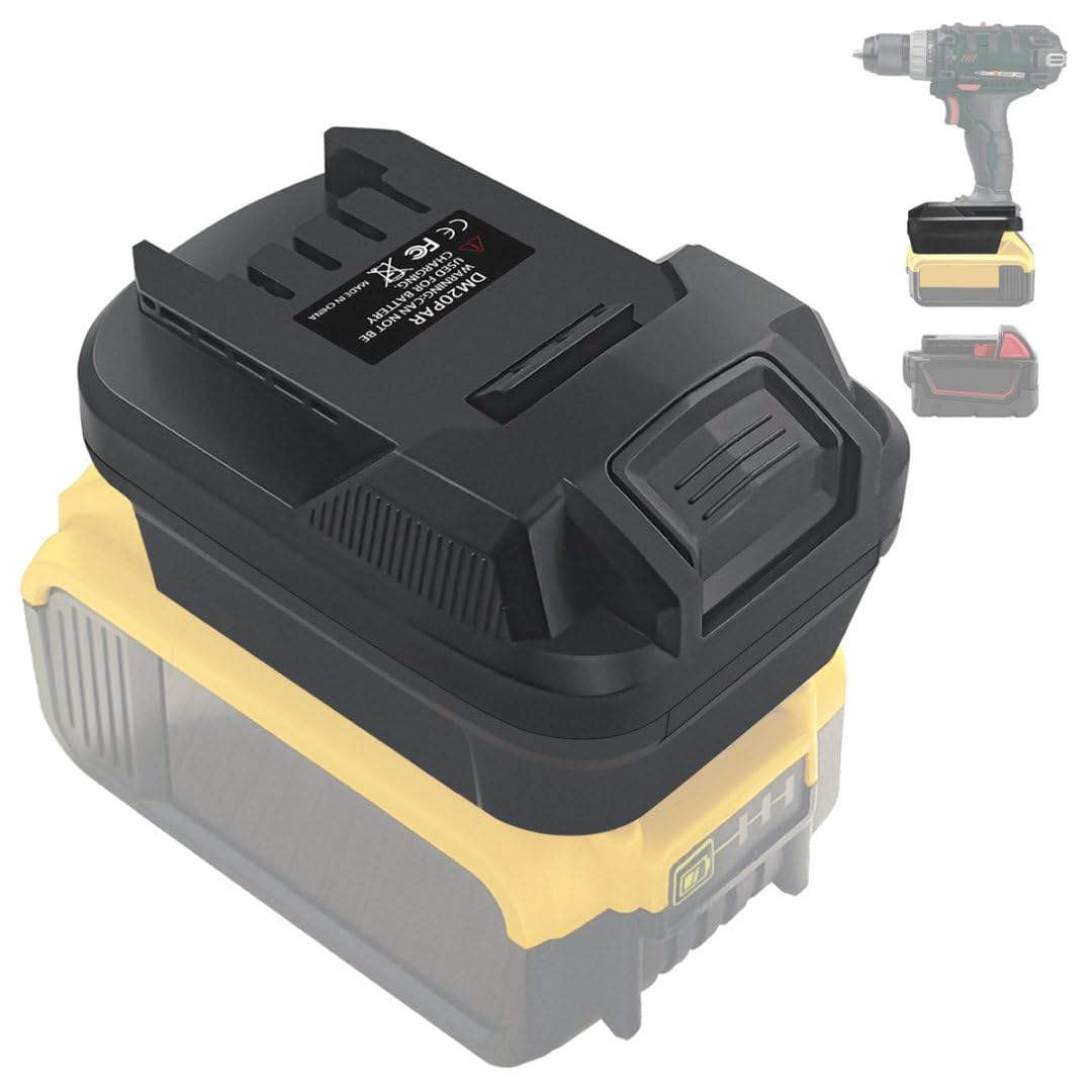 DM20PAR for Dewalt 20V battery adapter for Parkside power tools, converter for Dewalt for Milwaukee 18V battery works for Parkside 20V cordless power