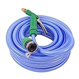 [Large utilisation]: Le tuyau d'arrosage rétractable convient à l'arrosage de l'herbe, des fleurs, des légumes, au nettoyage des pelouses, au lavage des voitures, au lavage des sols, au bain des animaux domestiques, etc. dans les maisons et les ateliers, les lave-autos, les camping-cars, les piscines, les bateaux, etc. .Tuyau d'arrosage rétractable.