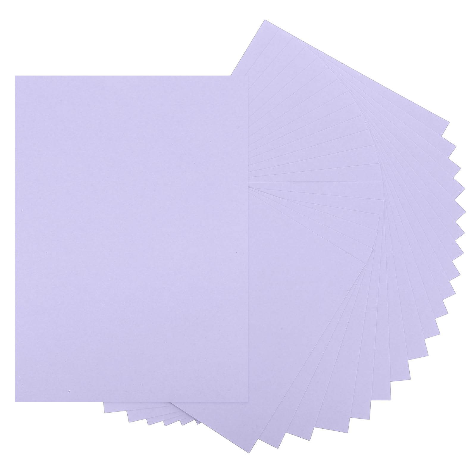 sourcing map 20 Sheets Light Purple Cardstock Printer Paper 8.5" x 11" A4 Thick Paper Sheet 250gsm/170lb Bulk Card Stock for Printer DIY Scrapbook Menus Cards Invitations and Crafts