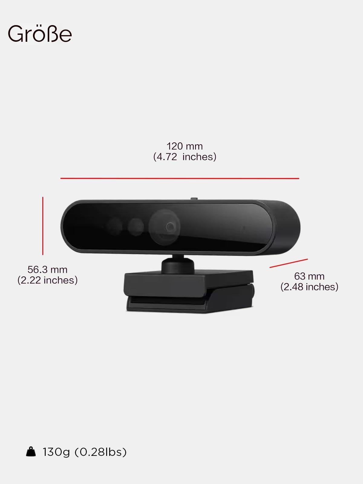 Lenovo Performance FHD Webcam - Webcam - schwenken/neigen