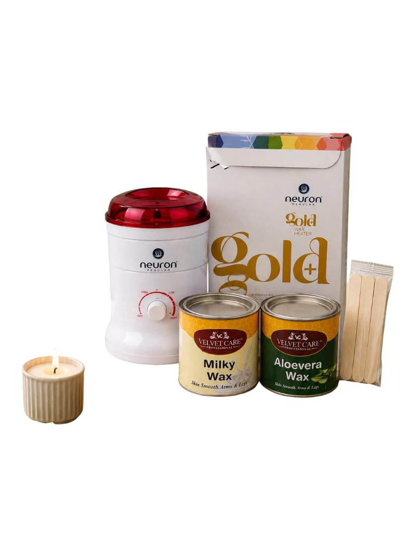 Complete Home Waxing Combo – Electric Wax Heater, Milky Wax or Aloevera Wax any one Tins for Smooth & Glowing Skin-image-47