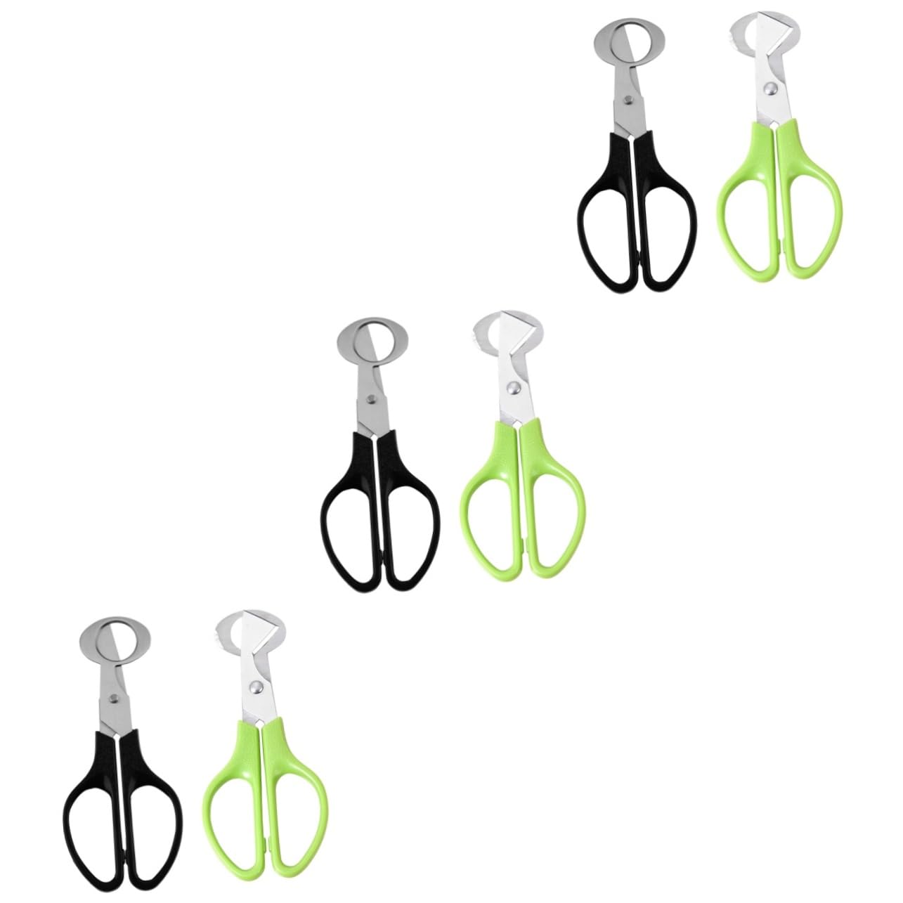 Tijeras para abrir huevos pequeños sin romper la yema PRETYZOOM juego de 6 piezas de acero
