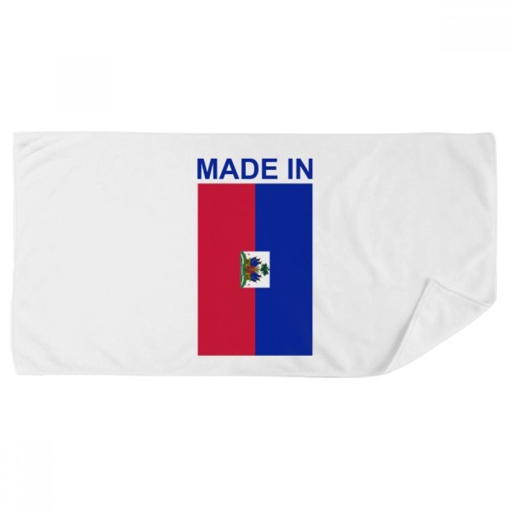 Serviette de bain Haïti anti-irritation : drap de toilette doux 35x70cm multicolore