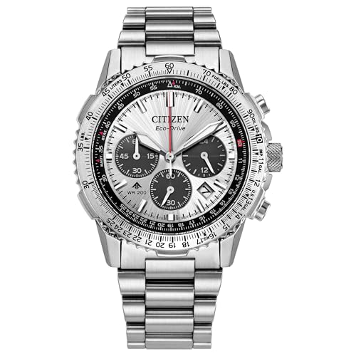 CITIZEN Eco-Drive Promaster Navihawk Silver-Tone Dial Stainless Steel...