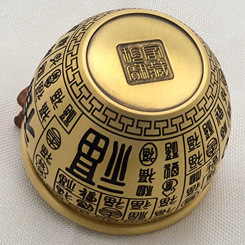 Tazón de oro chino Juanxian Fortune Wealth Bowl con acabados de lujo para coleccionistas 8